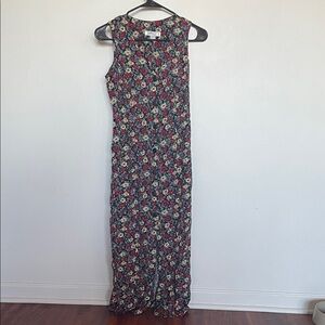 Rampage Floral Maxi Dress - Red and Green